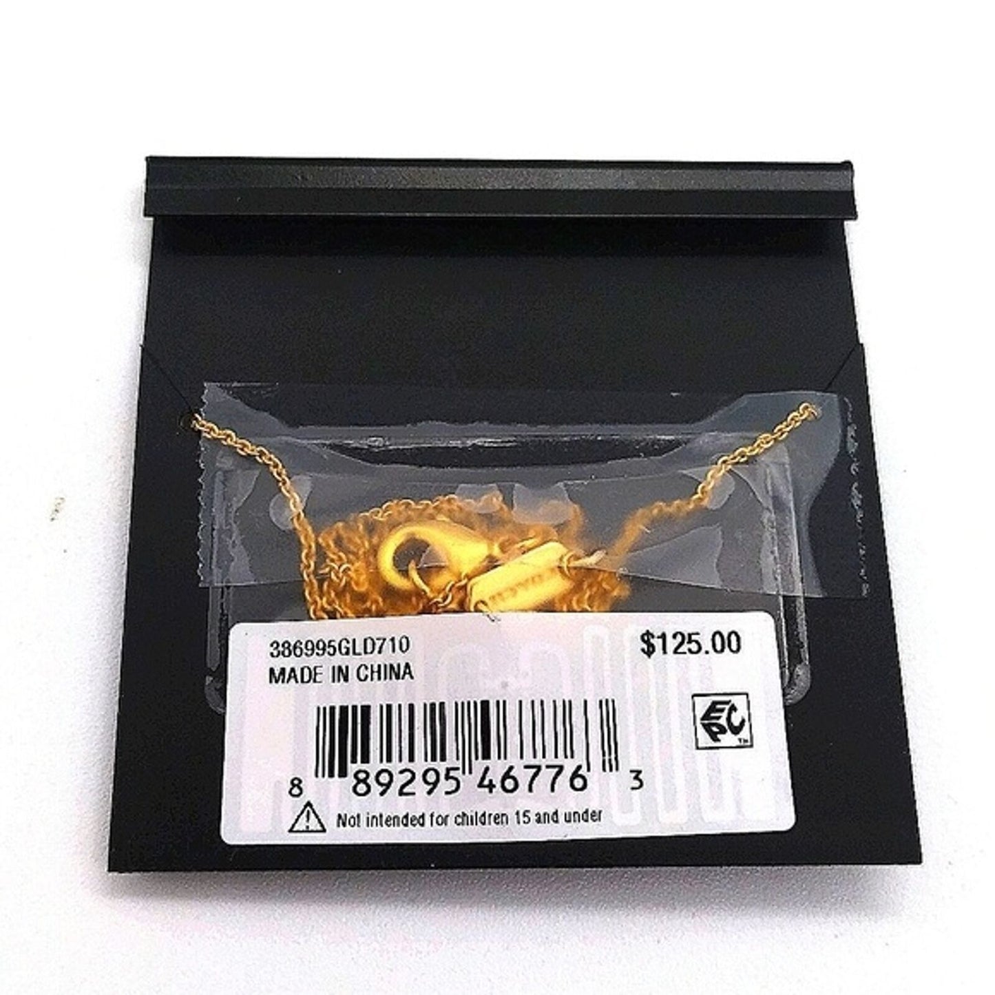 COACH Pave Halo Necklace in Gold NWT $125