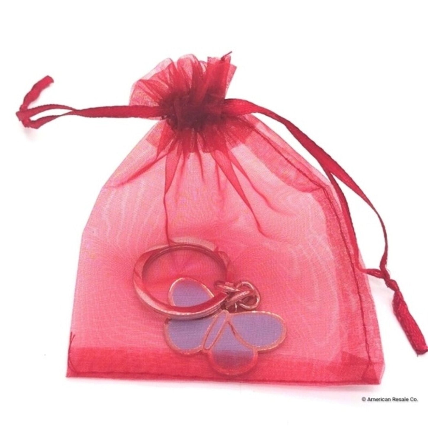 Rare COACH Butterfly Keychain Fob Purse Charm in Sky Blue Handbag tag