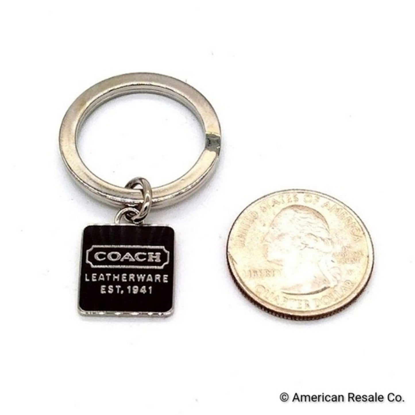 COACH Vintage Espresso Brown Mini Charm Keychain Key Fob Purse Charm-Unisex