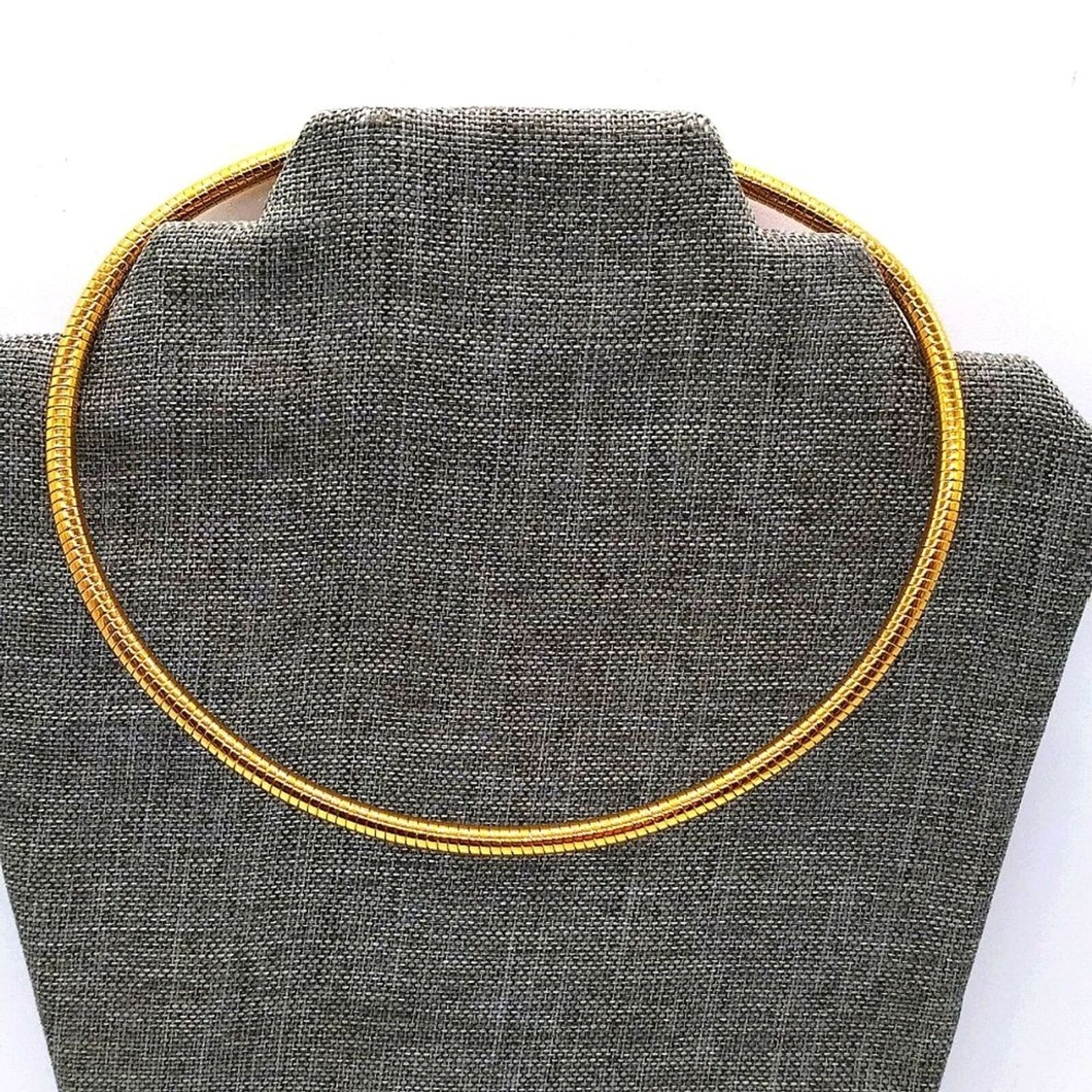 Vintage JOAN RIVERS 18" Gold Snake Omega Choker Collar Necklace-Rare