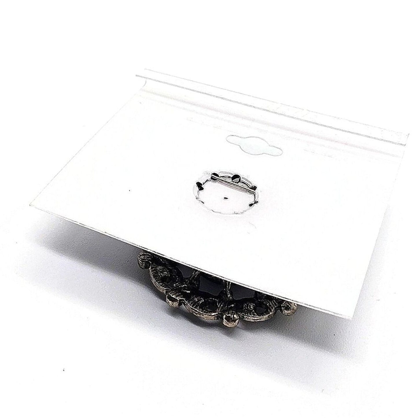 DRAPER'S AND DAMON'S Rare Vintage Cameo Cubic Zirconia CZ Pin Brooch