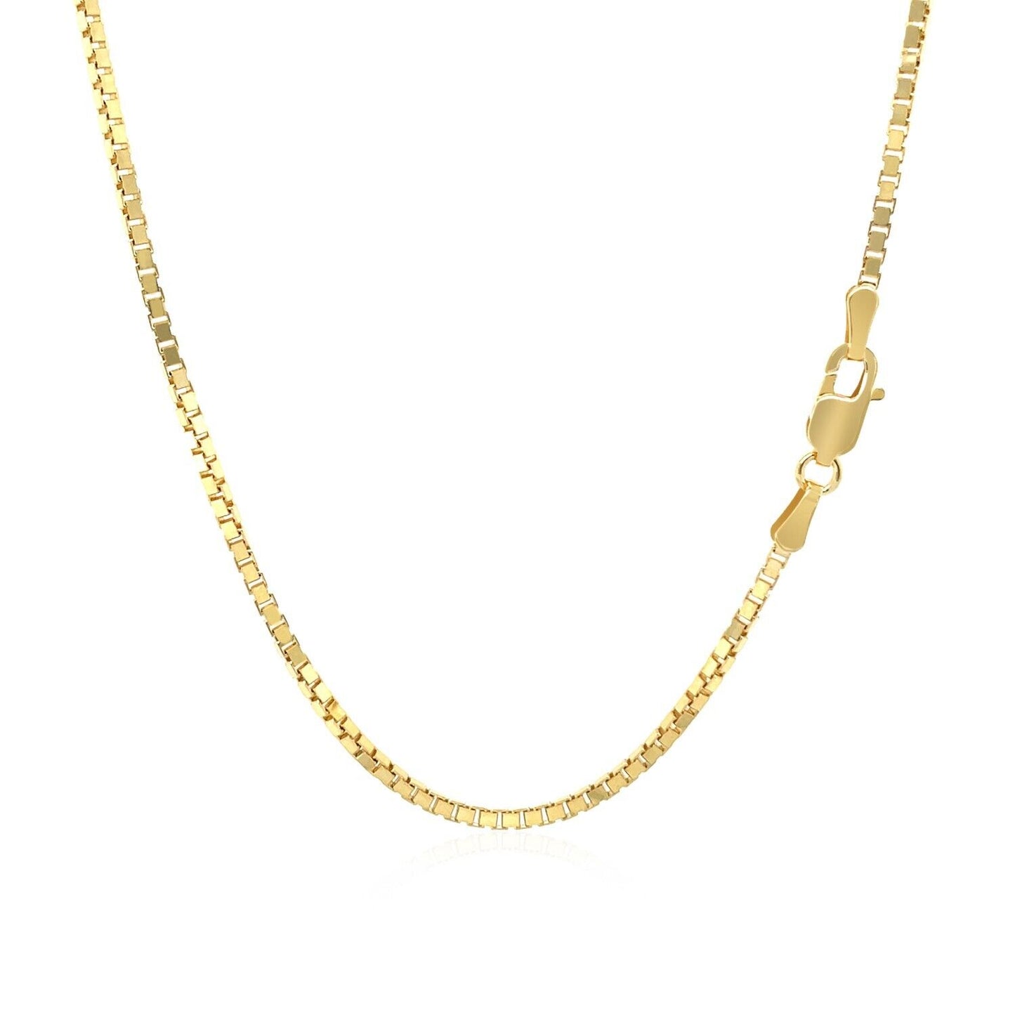 14k Yellow Gold Classic Box Chain 1.4mm