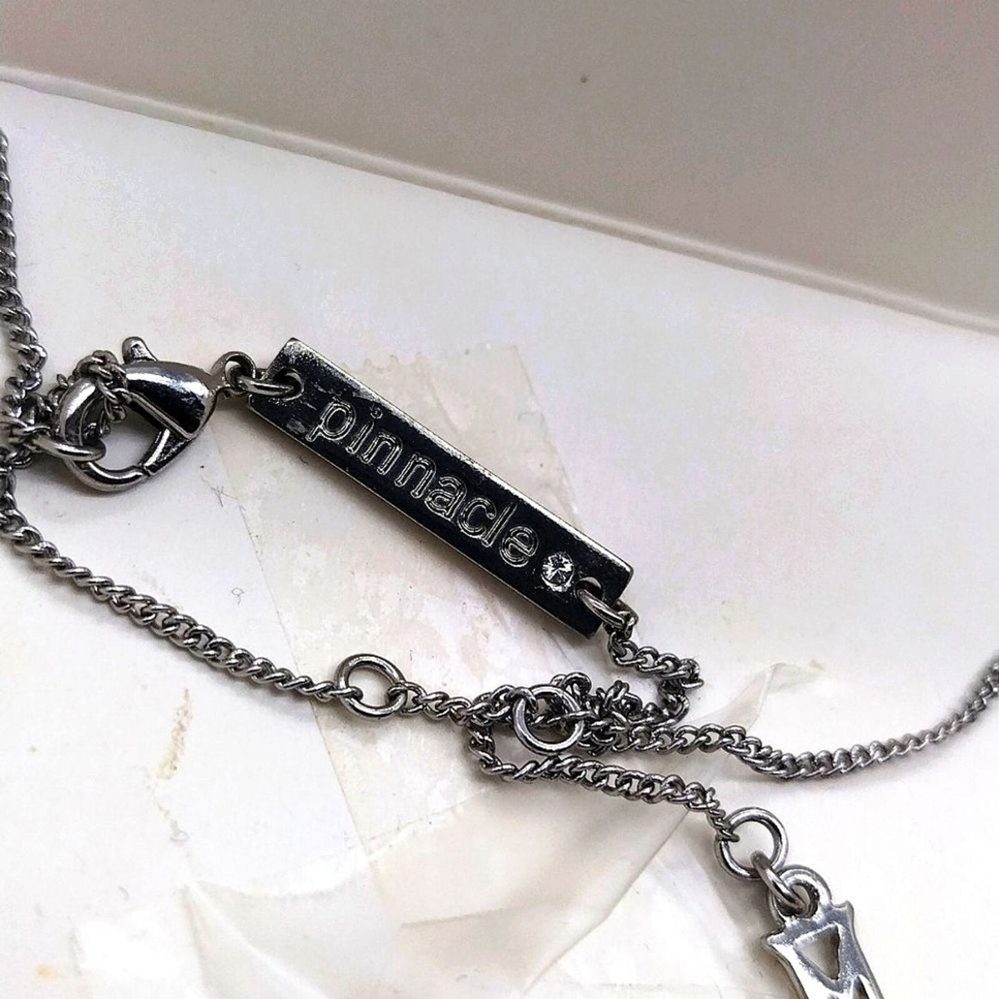 Silver Pendant Necklace with Swarovski® Crystals
