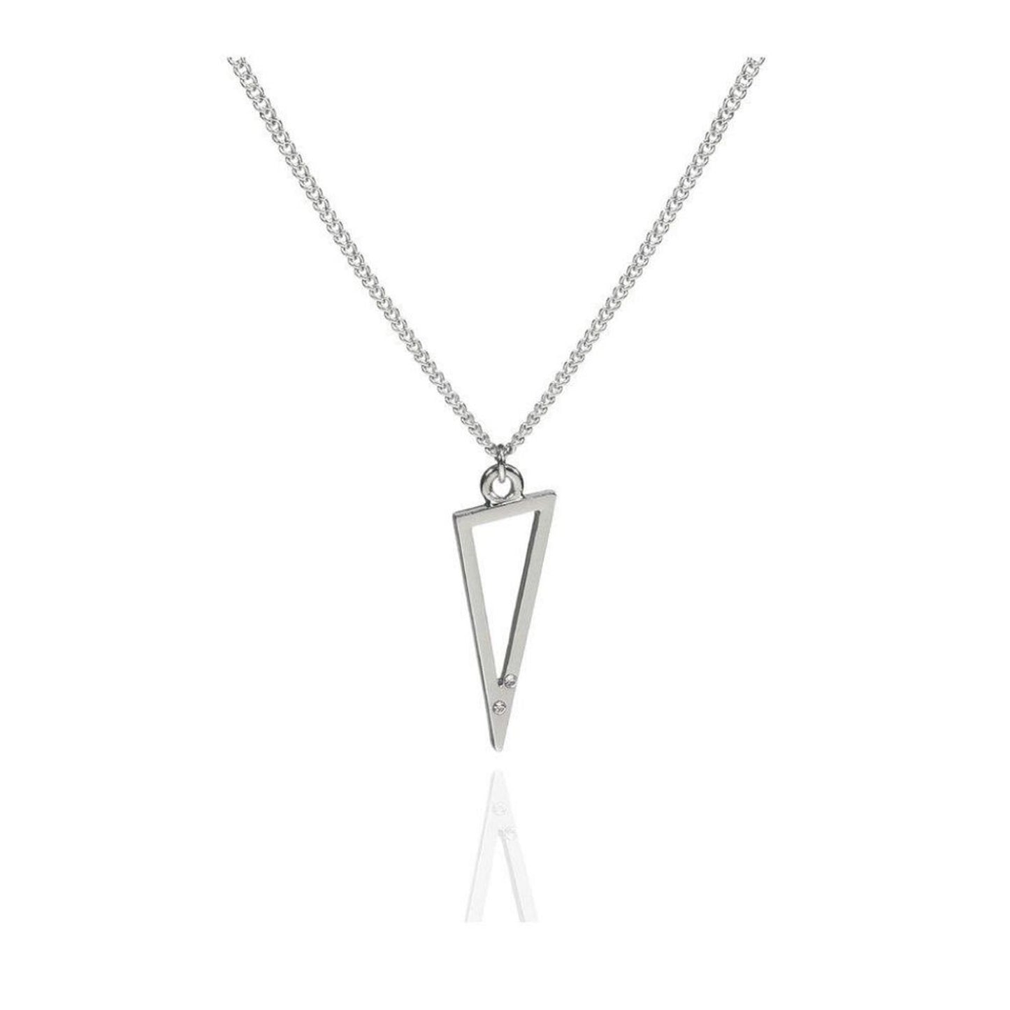Silver Pendant Necklace with Swarovski® Crystals