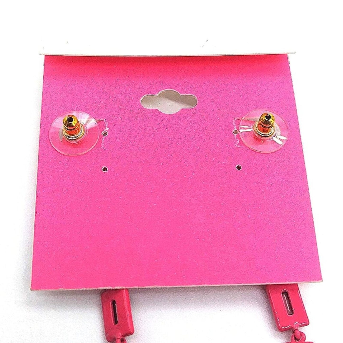 Isaac Mizrahi New York Pink Cubic Zirconia Dangle Drop Statement Earrings