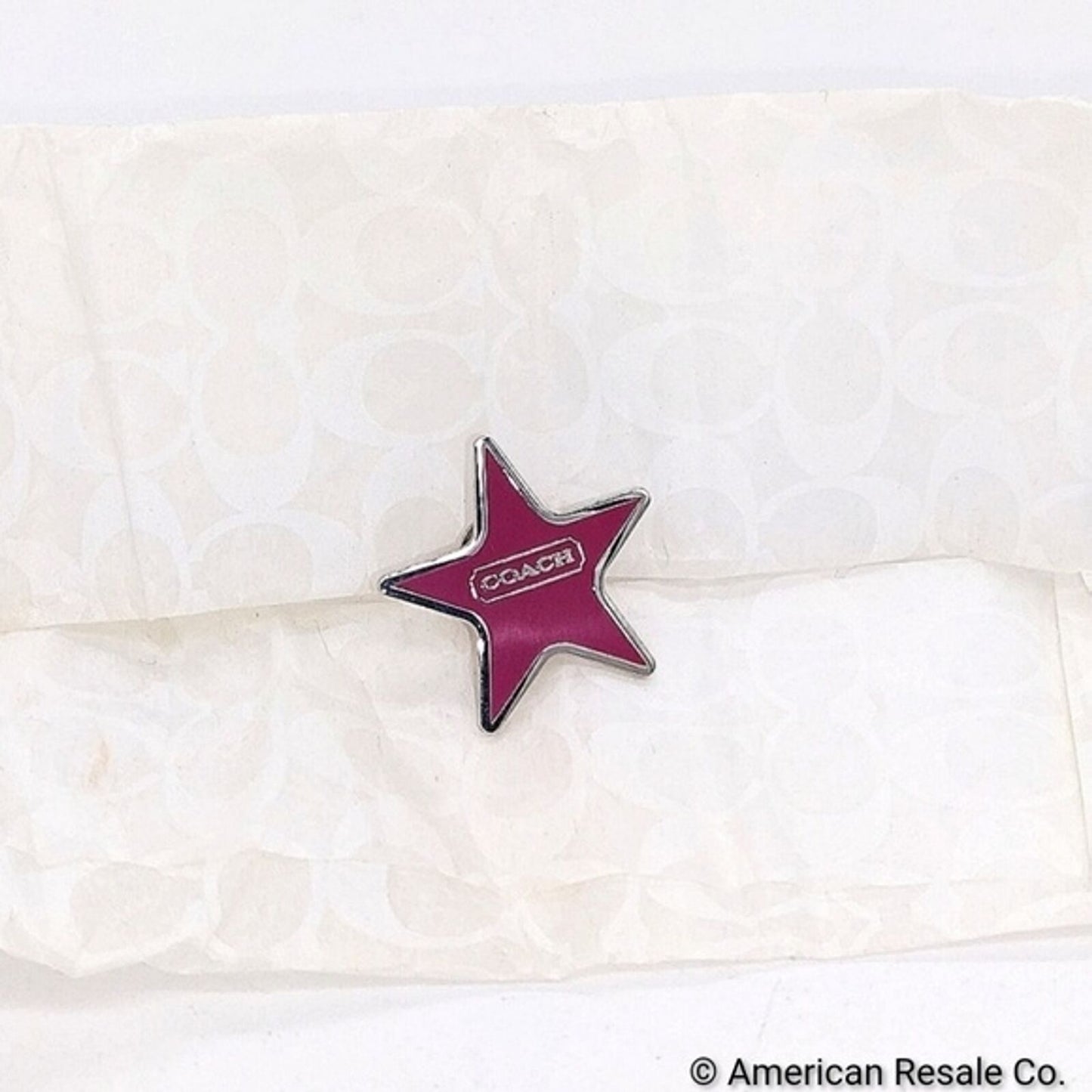COACH Vintage Mauve Purple Pin brooch, purse or backpack charm
