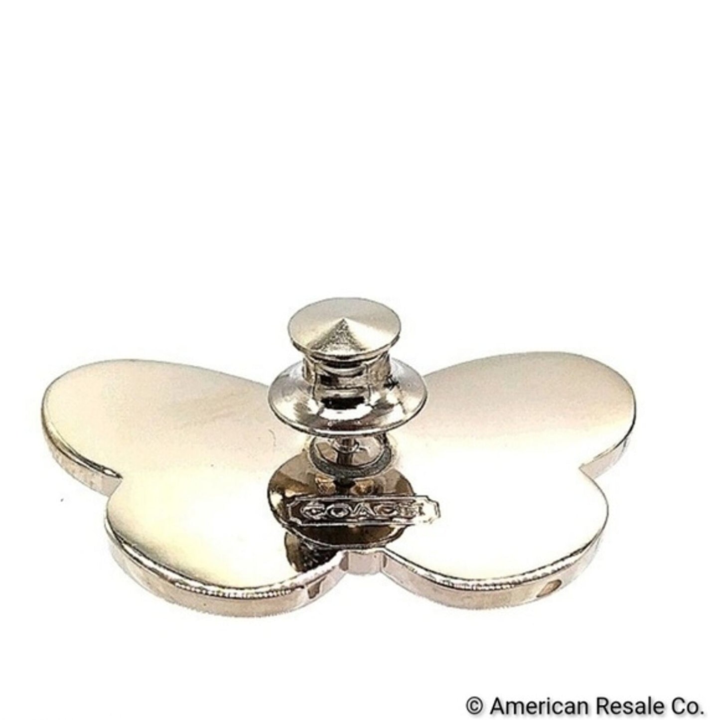 Vintage COACH Orange Enamel Butterfly Lapel Pin Brooch Purse Backpack Pin Charm