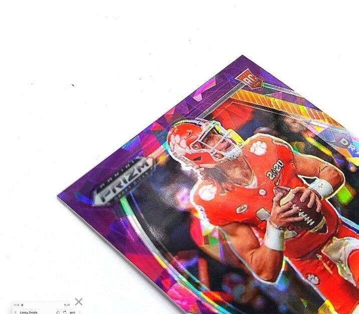2021 Panini Prizm Draft Picks Trevor Lawrence RC Purple Ice Auto /99