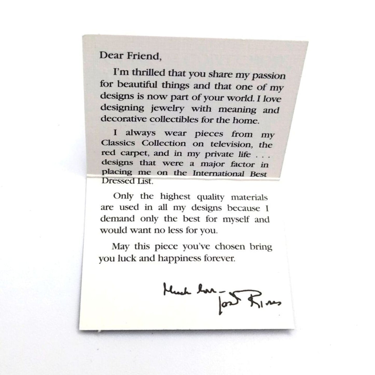 Vintage Rare Joan Rivers Classic Collection Pendant Beaded Black CZ Necklace