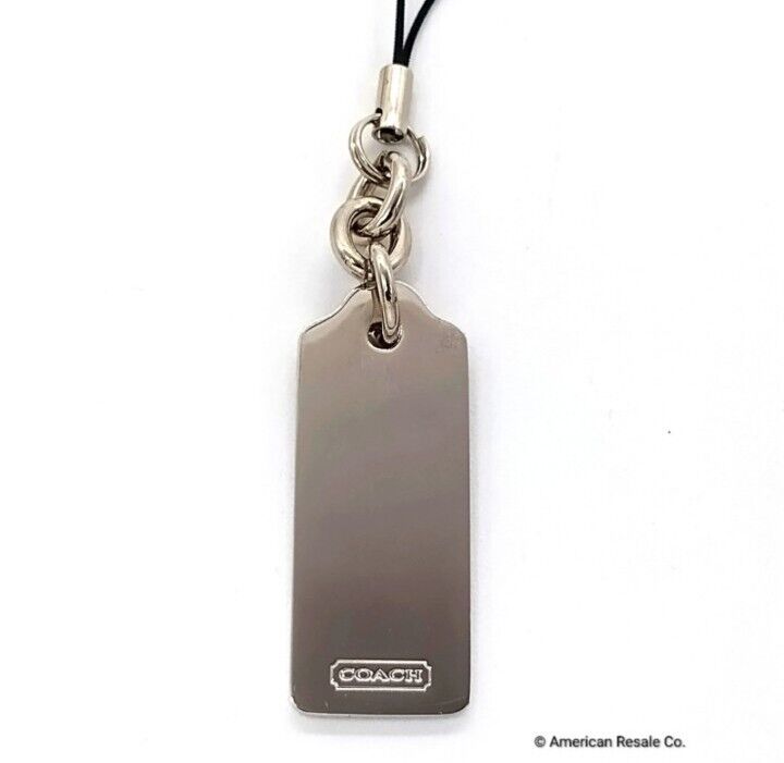 NWT COACH LOZ Pave Lanyard Diamond Enamel Keychain FOB CZ Purse Charm Tag #8865