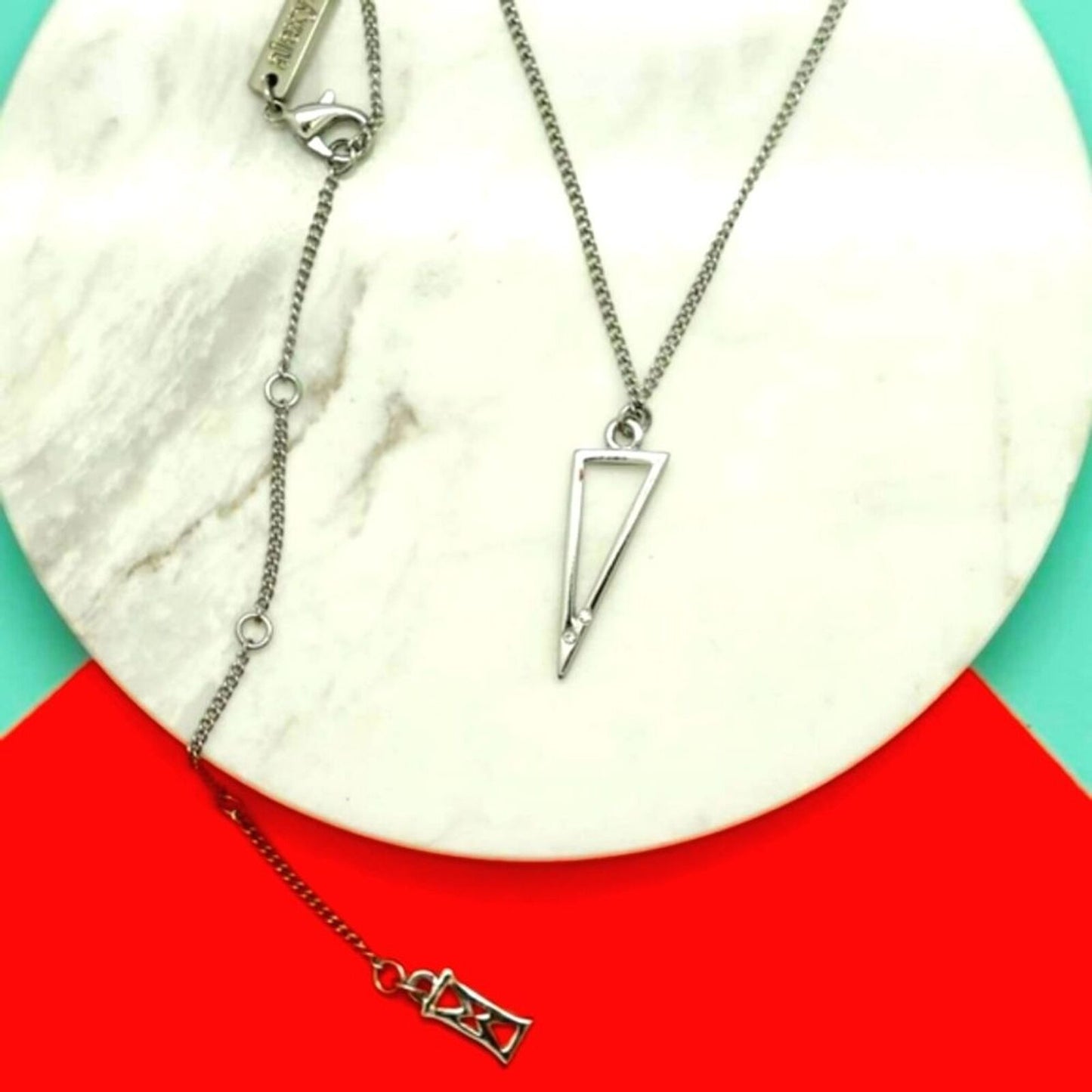 Silver Pendant Necklace with Swarovski® Crystals