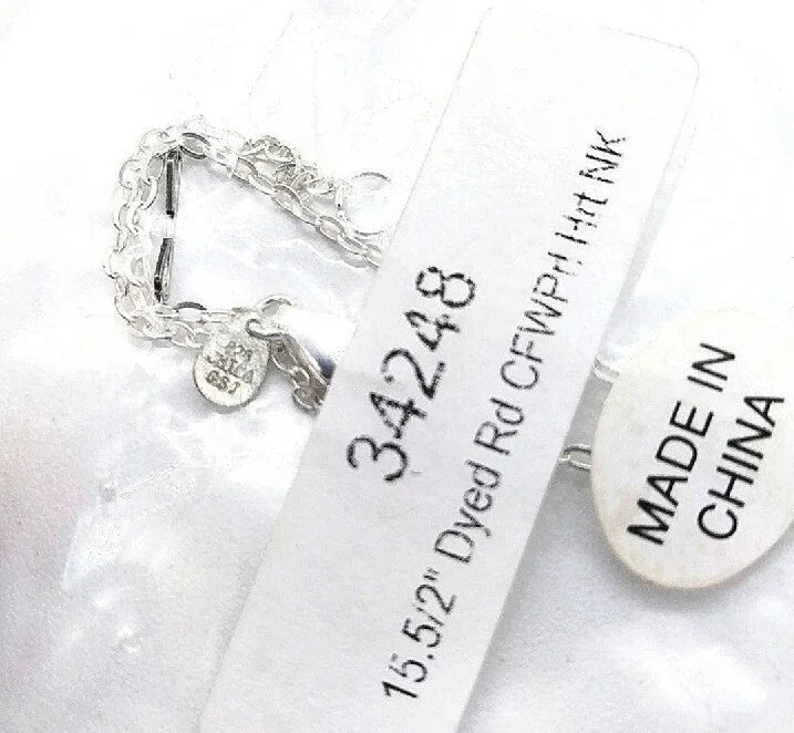 Cultured Freshwater Pearl Heart Necklace in Sterling Silver