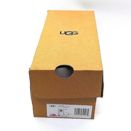 UGG Pink T Fluff Yeah Wavy Slippers Size 9 US girls toddler-SOLD OUT EVERYWHERE!