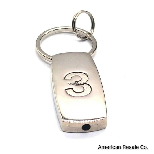 Authentic BMW M3 3 Series Keychain Key Fob OEM In Chrome Finish-Unisex