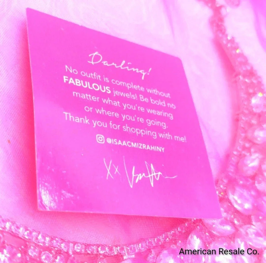 Isaac Mizrahi Live! 15" Multishape Crystal Collar Statement Necklace-Silver-QVC