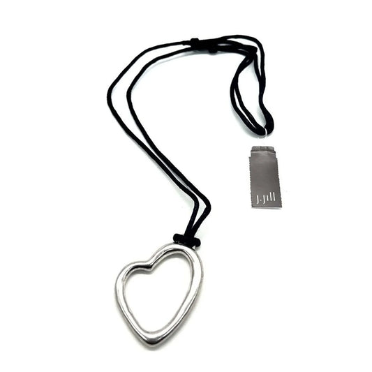 J Jill Heart Pendant Necklace w/ interchangeable cords-100% of funds to charity