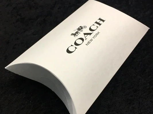 Lot of 5 Coach New York Pillow Boxes Gift Jewelry Wallet Wristlet Logo White New