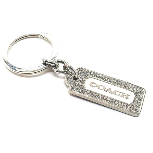 COACH Vintage LOZ Swarovski Crystals Keychain FOB Purse Charm Tag-Style #8865