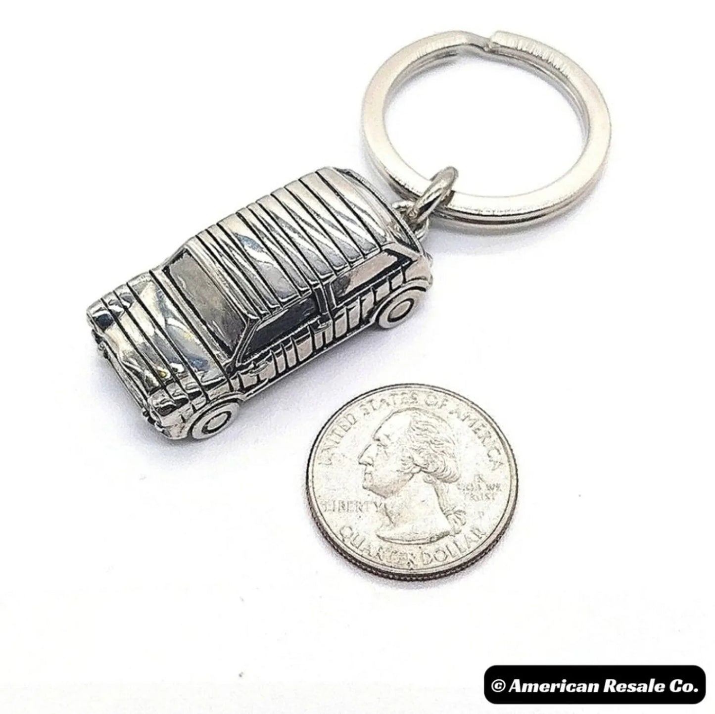 Vintage Paul Smith Taxi Mini Cooper Keychain in Silver - Rare