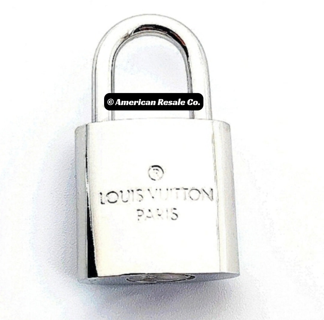 Louis Vuitton #315 Lock SILVER Vintage and Rare PadLock Lock & 2 Keys.