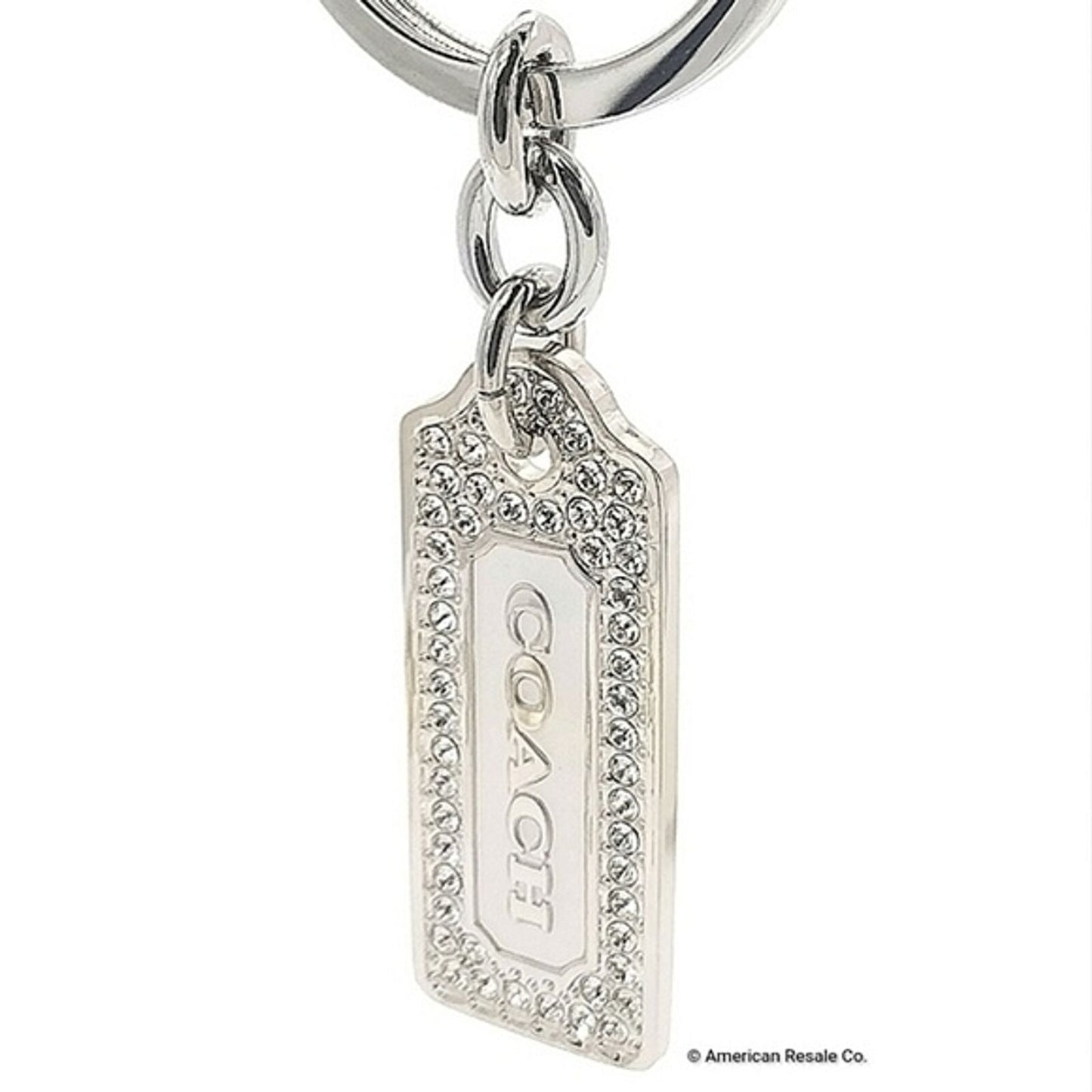 COACH Vintage LOZ Pave Keychain FOB Purse Charm Tag-Style #8865