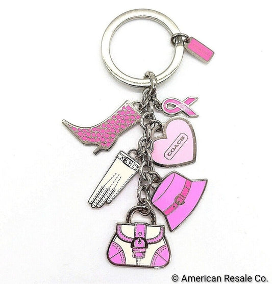 JUST IN! Vintage COACH BCA Multi Charm Keychain Fob Purse Charm