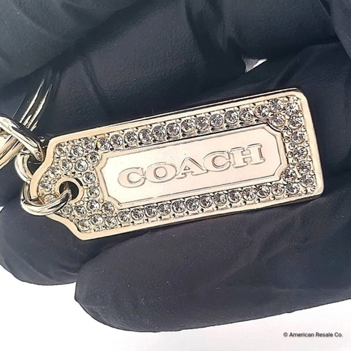 COACH Vintage LOZ Pave Keychain FOB Purse Charm Tag-Style #8865