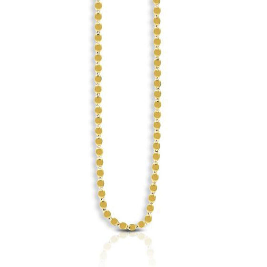 2.2mm 14k Yellow Gold Oval Mirror Chain