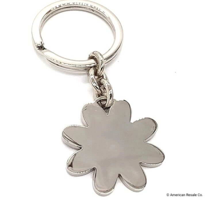 READ! COACH Vintage PINK Enamel Daisy Keychain  Fob Purse Charm-Rare