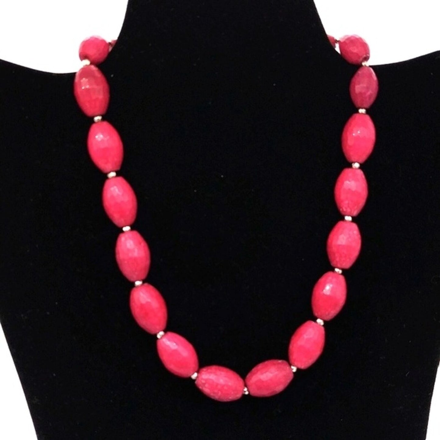 White House Black Market Dyed Jade Necklace