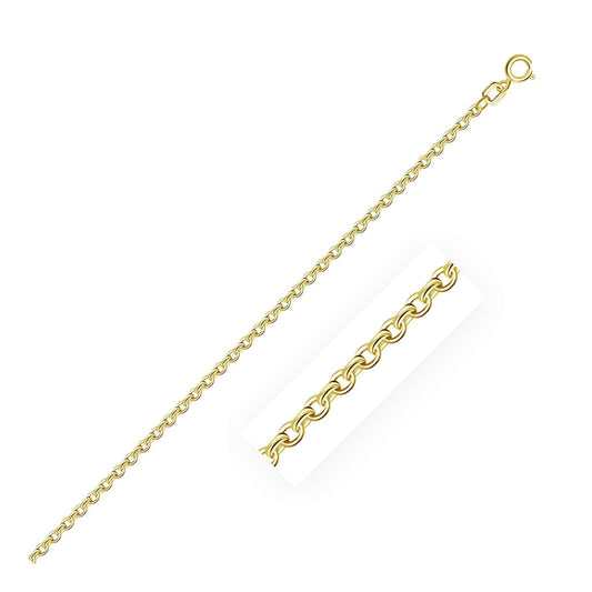 10k Yellow Gold Rolo Chain 1.9mm