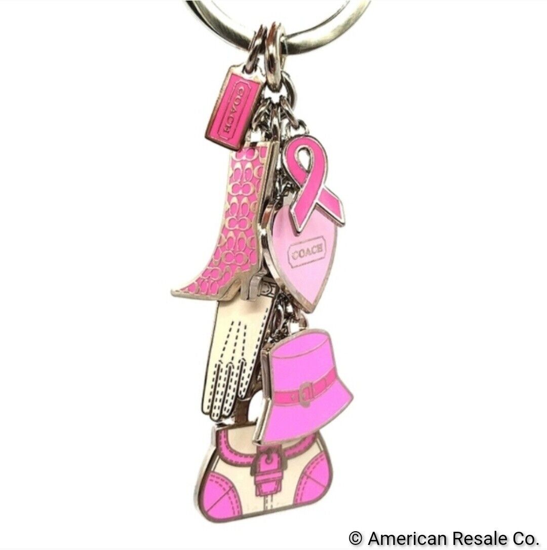 JUST IN! Vintage COACH BCA Multi Charm Keychain Fob Purse Charm