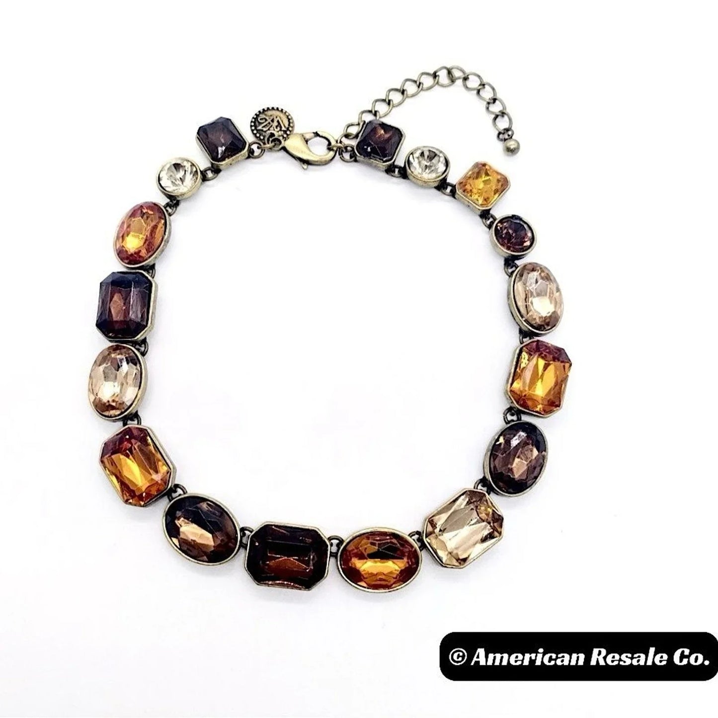 New-Kathy Van Zeeland Made with Swarovski Crystals Choker Necklace-Vintage-Rare