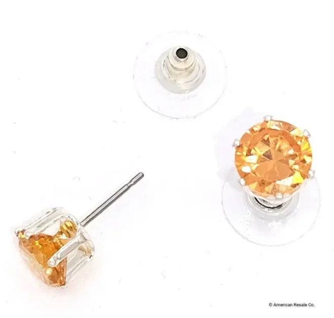Made with Swarovski® Crystal Elements Stud Earrings 8mm 9mm 