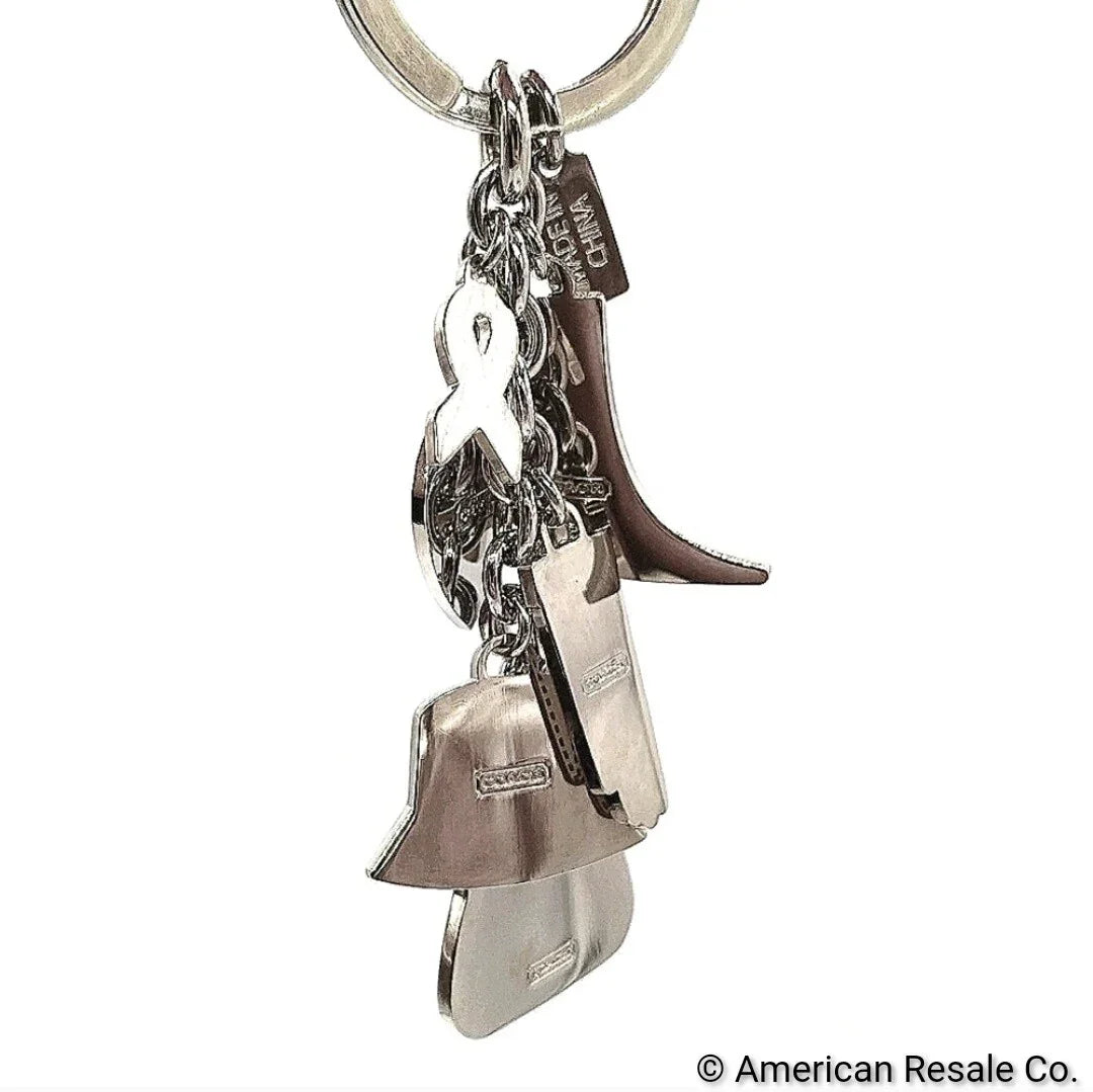 JUST IN! Vintage COACH BCA Multi Charm Keychain Fob Purse Charm