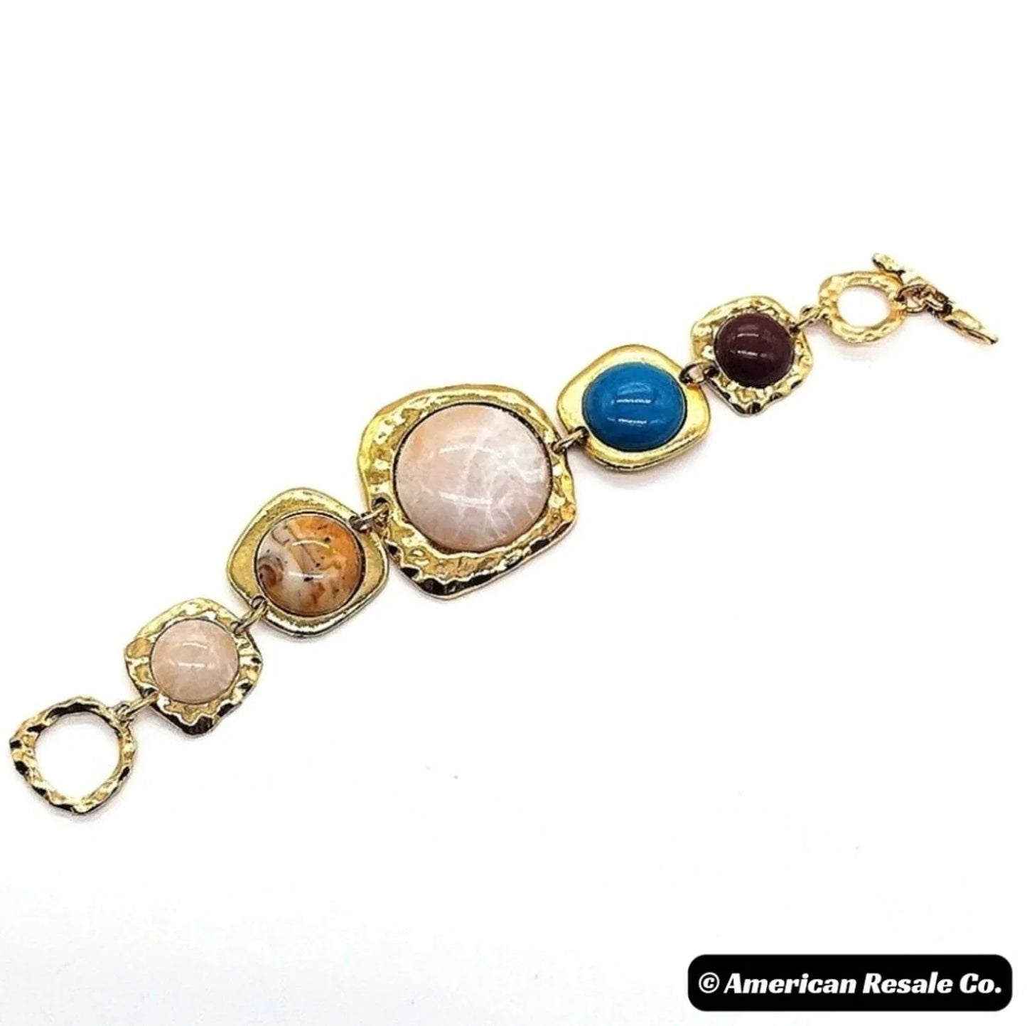 Chunky Gold Bracelet, Vintage Style Boho Bracelet, Statement Bracelet