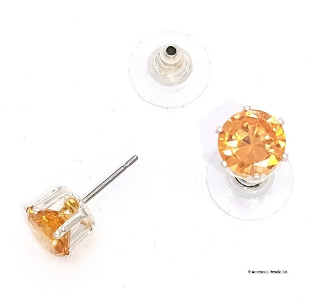 Made with Swarovski® Crystal Elements Stud Earrings 8mm 9mm 