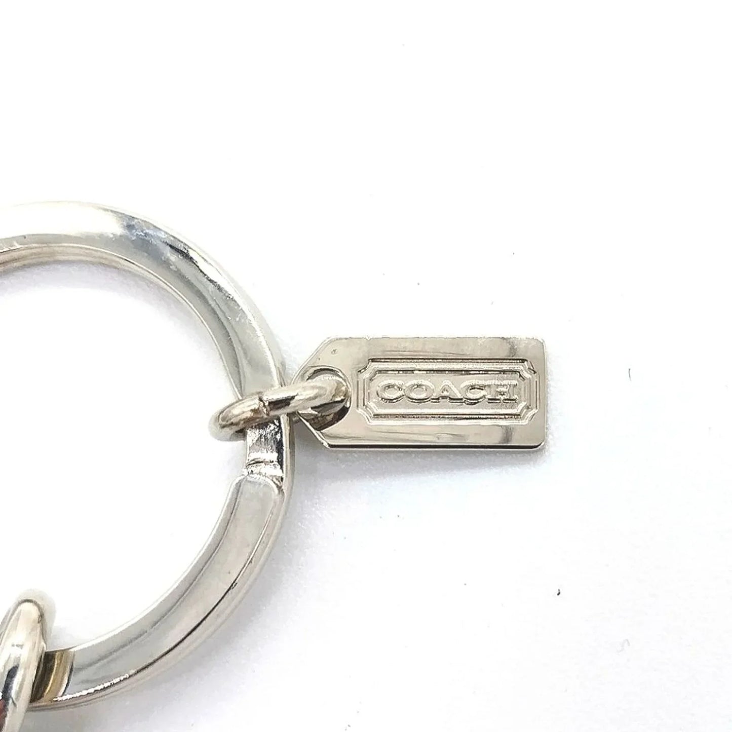 Vintage COACH Matte Neon Pink Turn-lock Valet Dual Fob Keychain