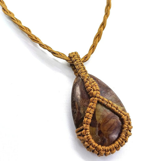 FREE PEOPLE Genuine Stone Pendant Boho Necklace-NWT $48