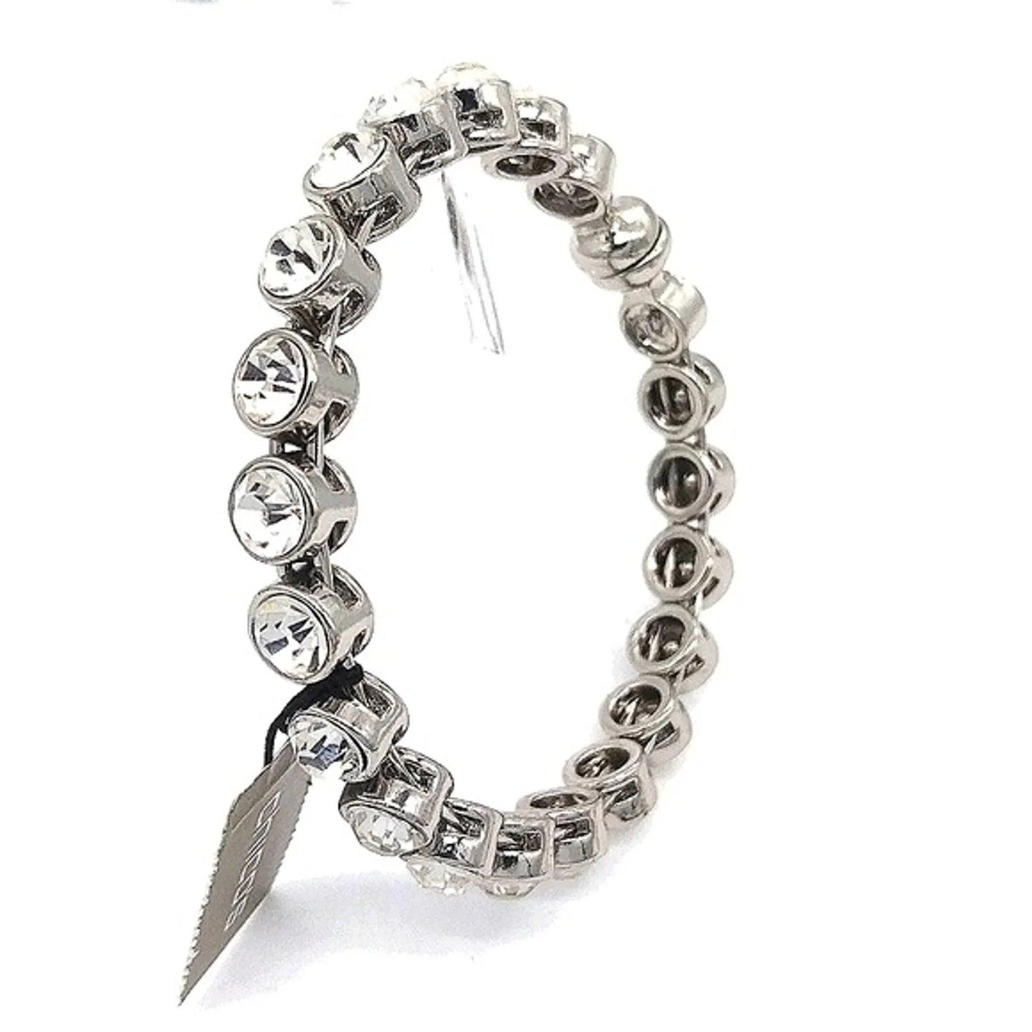 $40 Chicos CZ Cubic Zirconia Rasa Bangle Bracelet With Swarovski Crystals NWT
