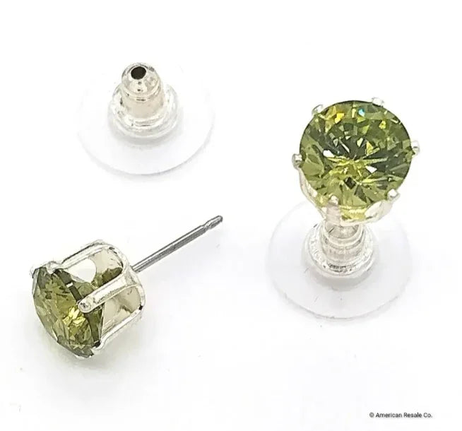 Made with Swarovski® Crystal Elements Stud Earrings 8mm 9mm 