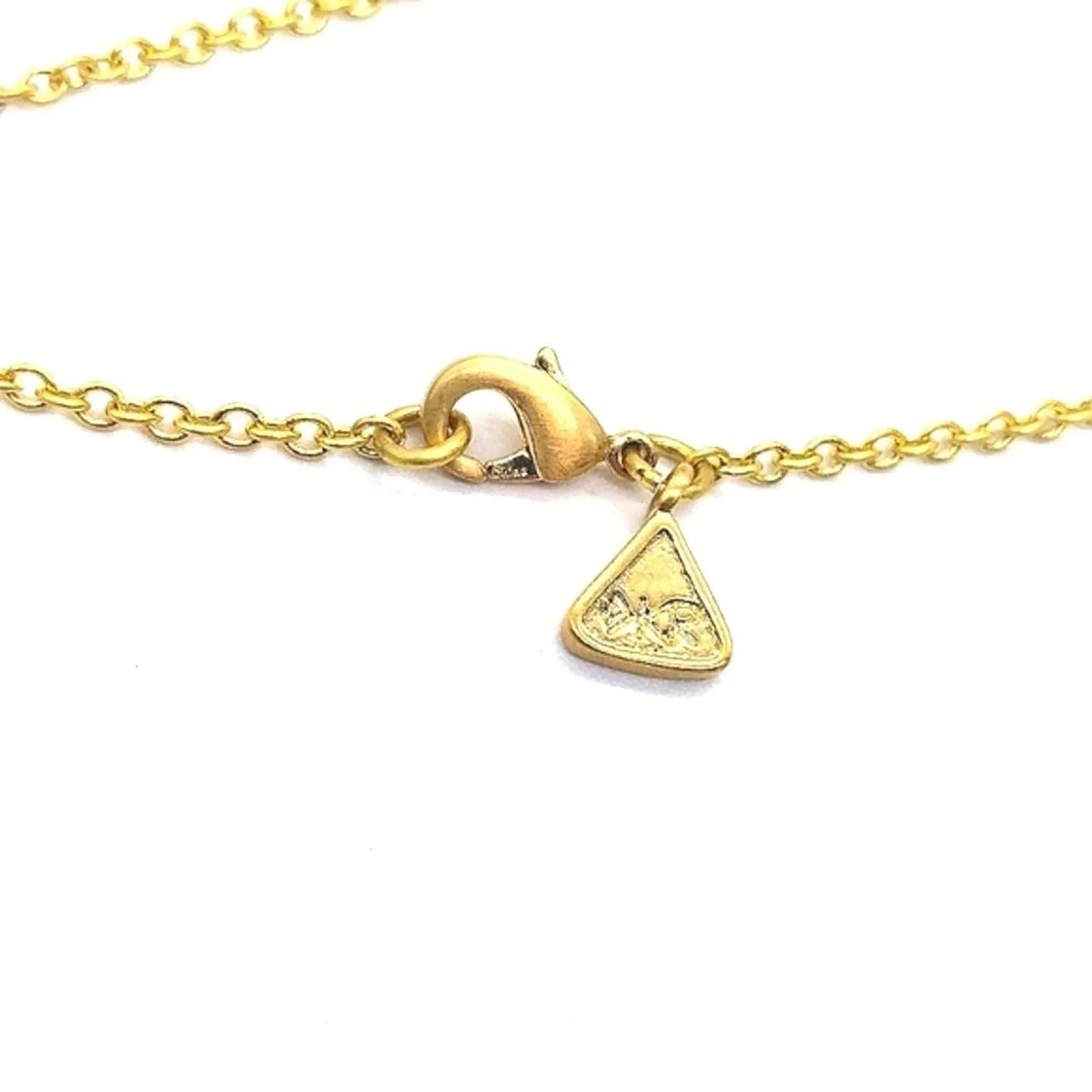 SILPADA Weekender Pendant Necklace in Gold Made with Swarovski Crystal K&R-Rare.