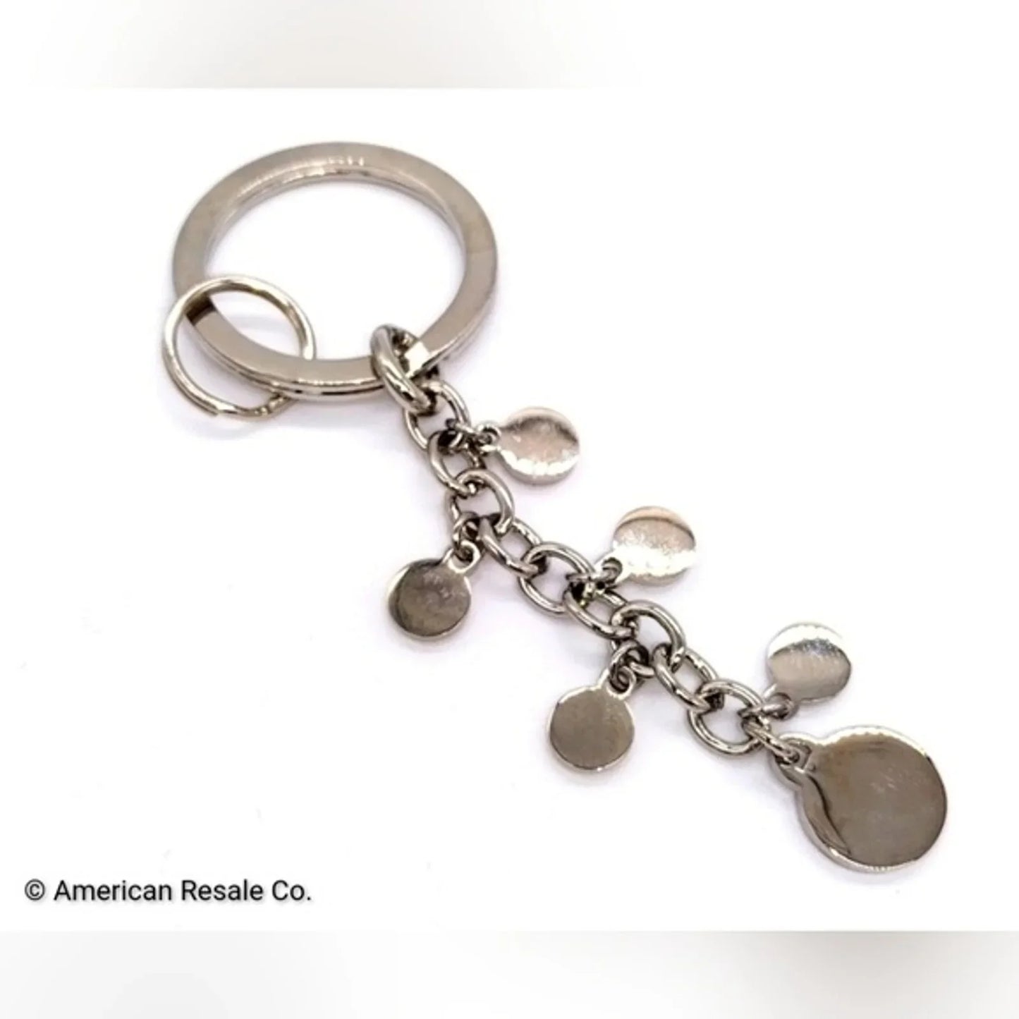 Genuine Mercedes Benz Multi Charm  Keychain Fob Purse Charm Silver and Blue-OEM