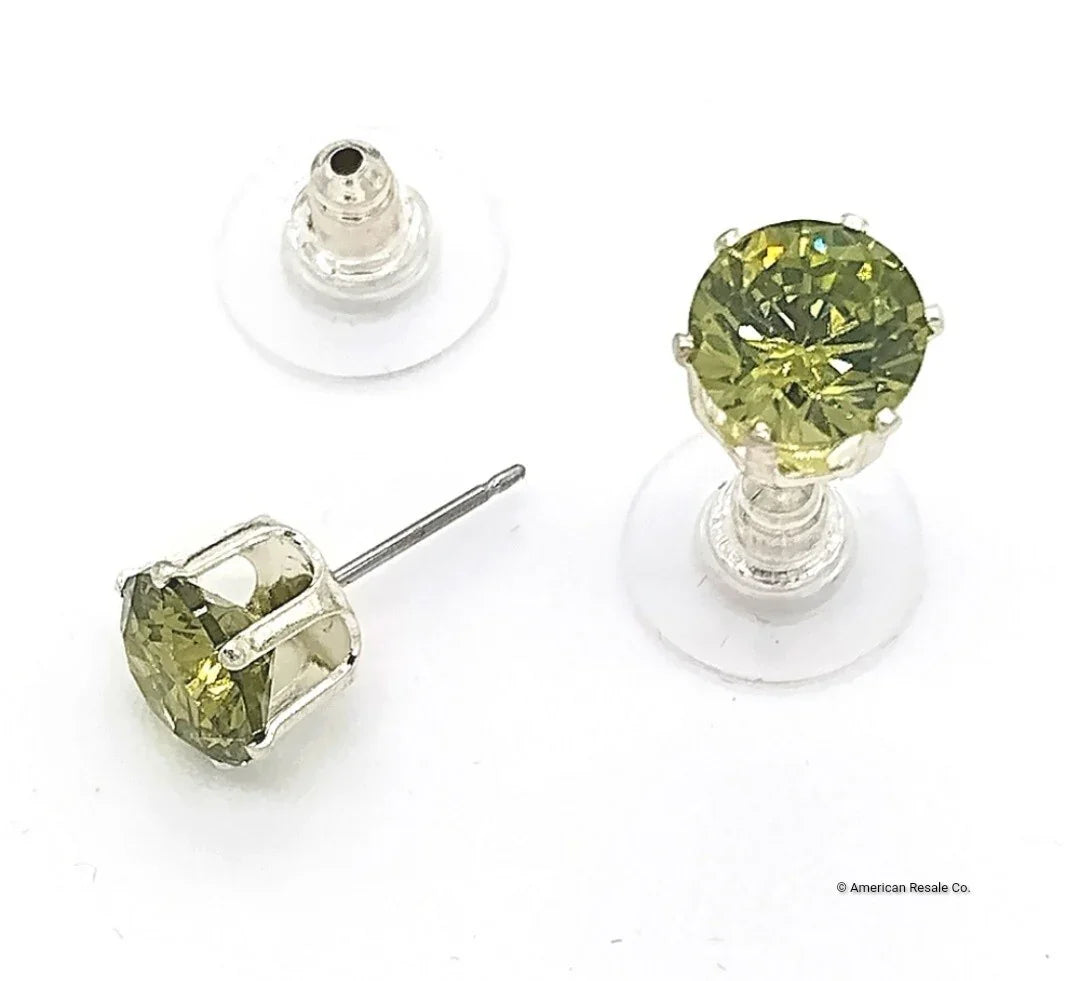 Made with Swarovski® Crystal Elements Stud Earrings 8mm 9mm 