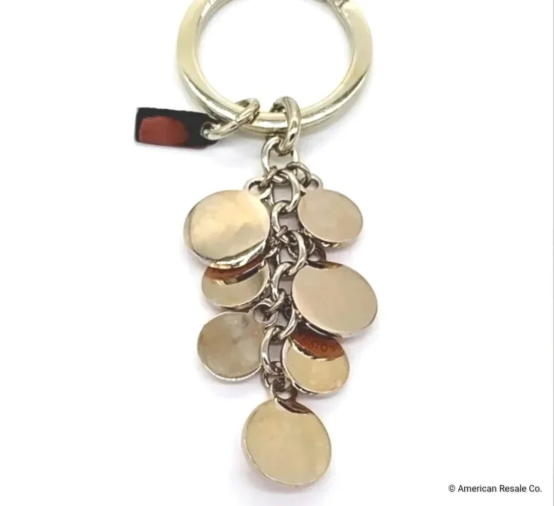 COACH Vintage BCA Signature Pink Diamond CZ Multi Charm Fob Keychain 1734