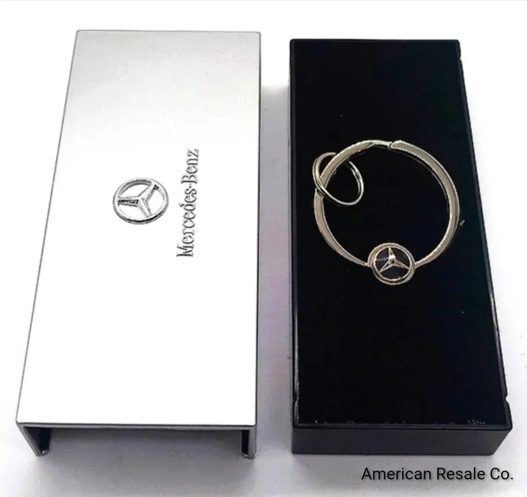 OEM Mercedes Benz Vintage Retro Keychain Fob NIB