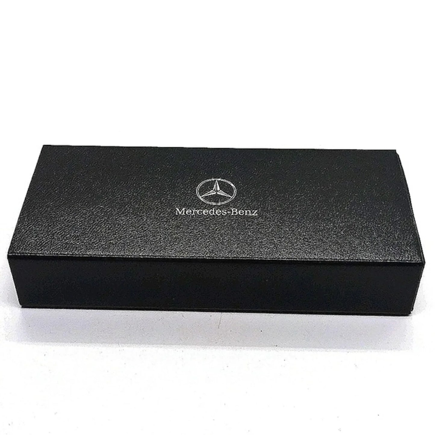NIB Authentic Mercedes Benz Vintage Keychain Key Fob in Nickel-OEM