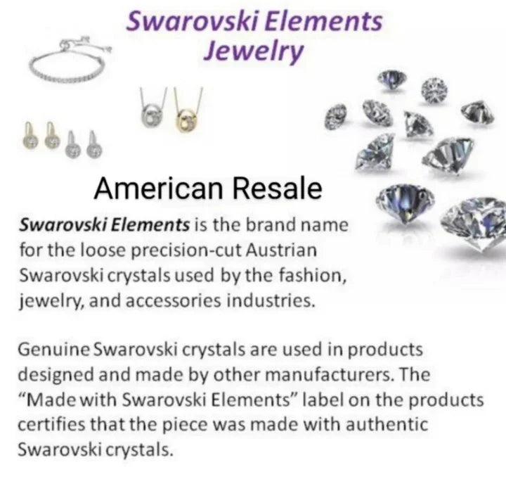 Made with Swarovski® Crystals Statement Pendant Necklace in Matte Silver 