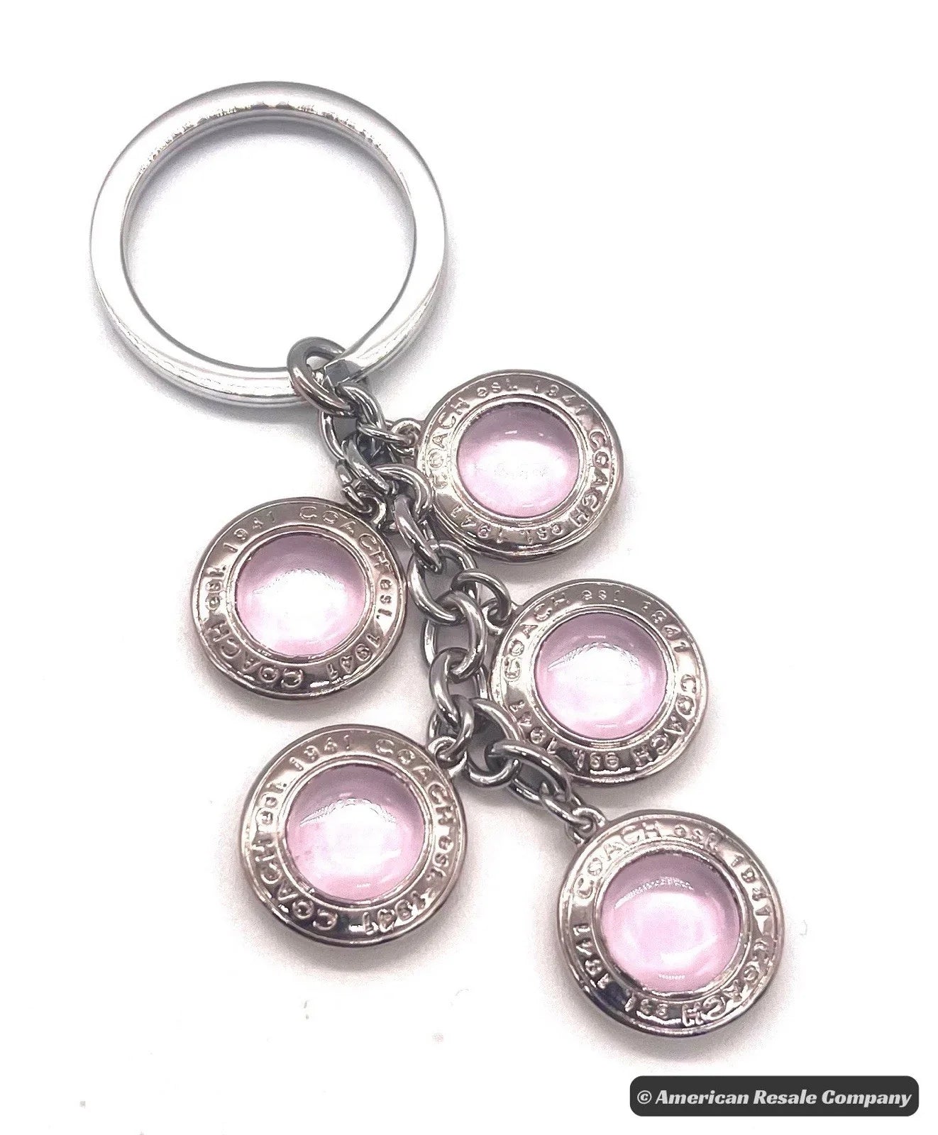 COACH Vintage Cascading Tiger Eye Multi Charm Keychain Fob-Authentic-Rare! $129