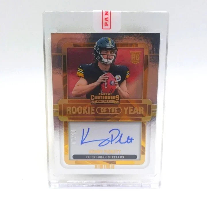 2022 Panini Contenders Kenny Pickett /10 Rookie Of The Year Auto GOLD RPS 5/10